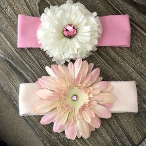 🌸 Girls Pink Headband Set